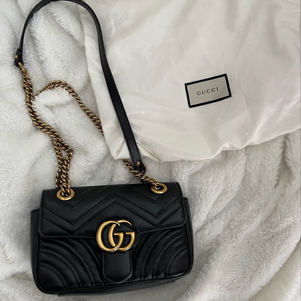 Gucci GG marmont metalasse mini bag AUTHENTIC